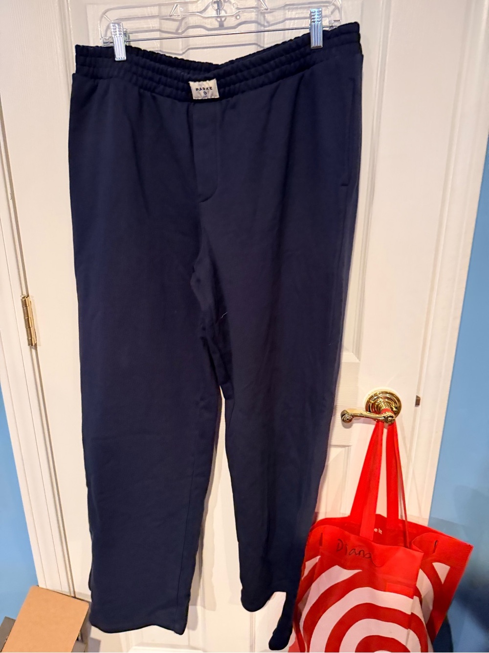 Women's Navy Pull-On Pants